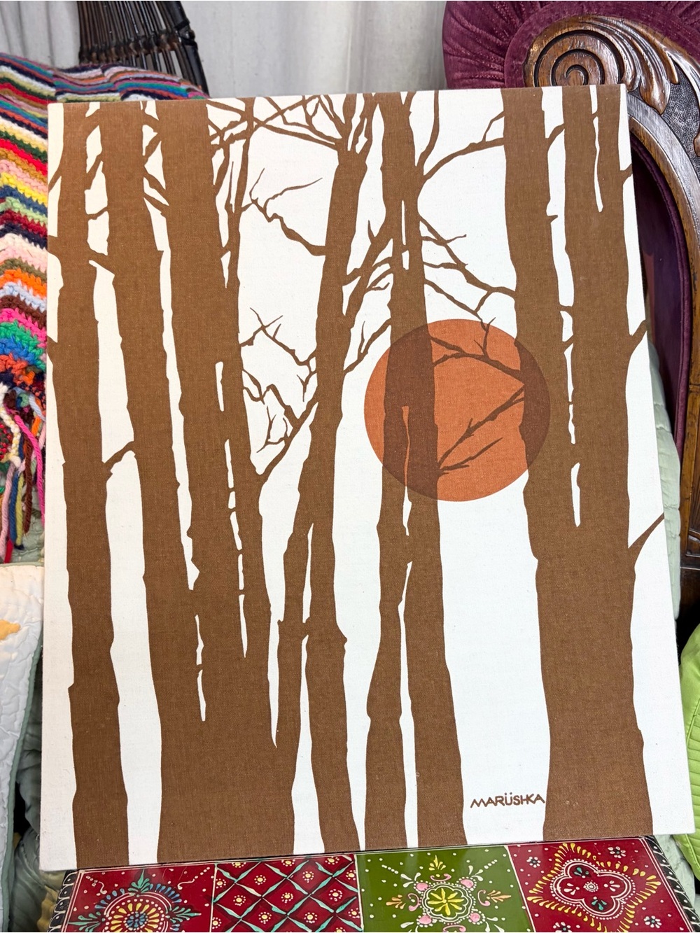 70s Autumn Sun Screen Print